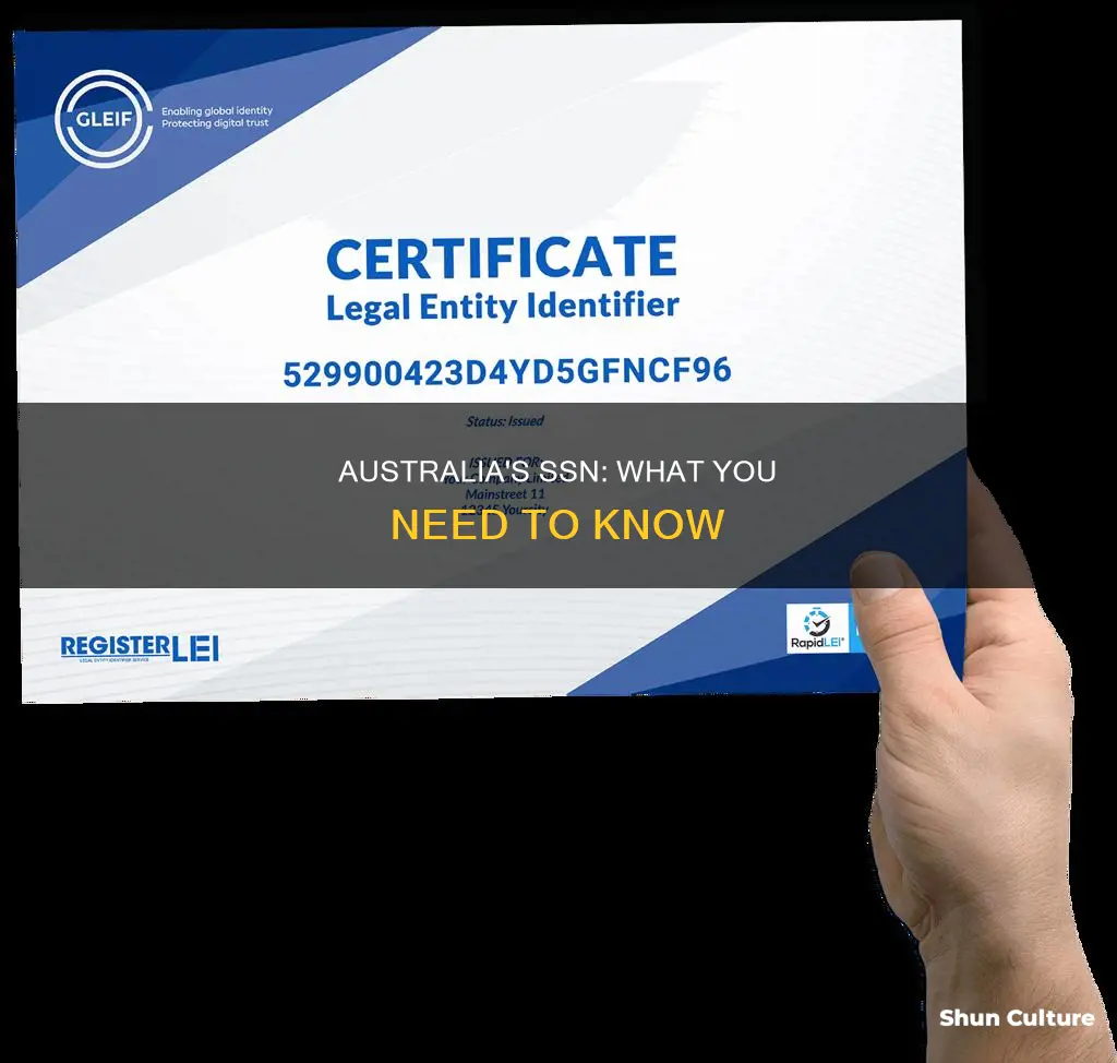 does australia have ssn number