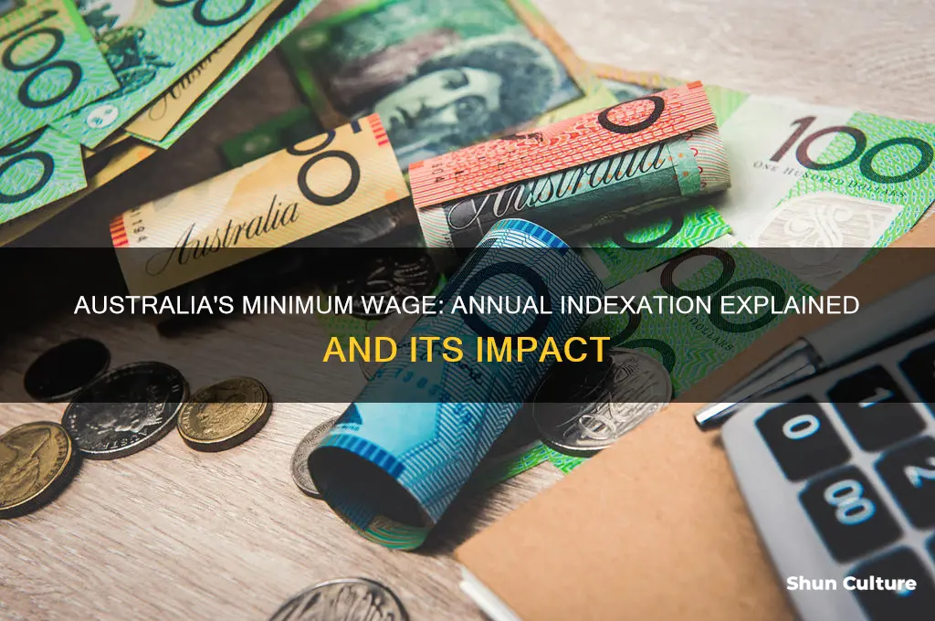 does australia index there minimum wage every year