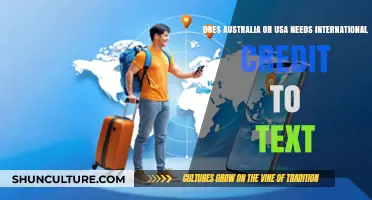 International Credit for Texting: Australia vs. USA - Who Needs It?