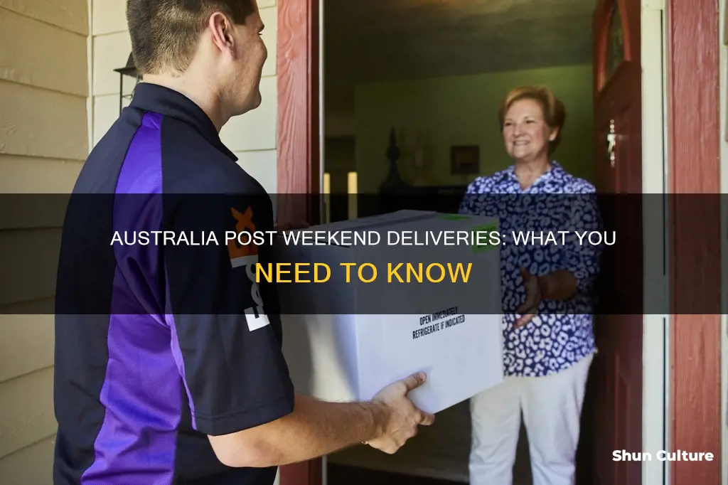 does australia post ship on weekends