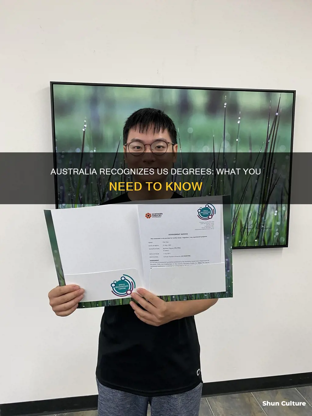 does australia take united states degrees