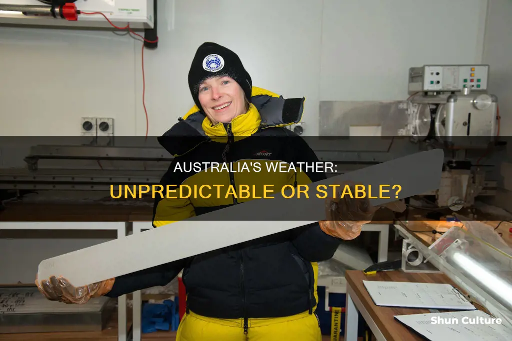 does australia weather change a lot