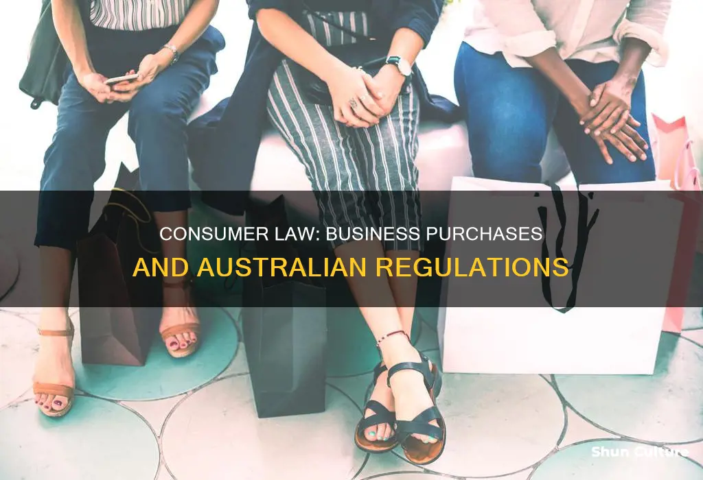 does australian consumer law apply to business purchases
