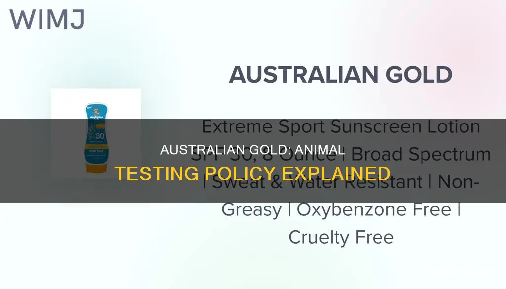 does australian gold test on animals