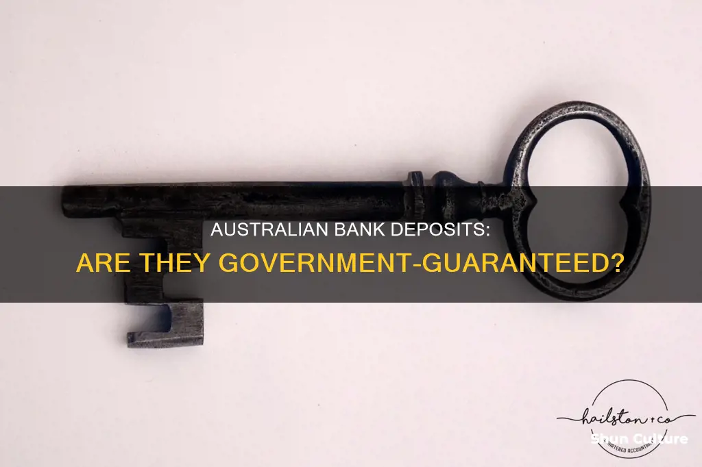 does australian government guarantee bank deposits