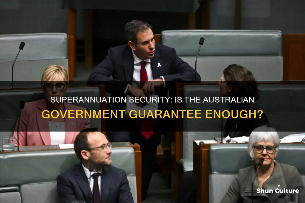 does australian government guarantee superannuation