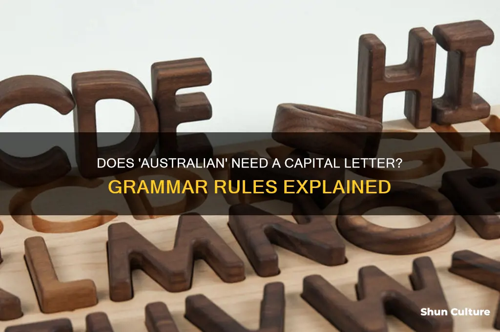 does australian need a capital letter