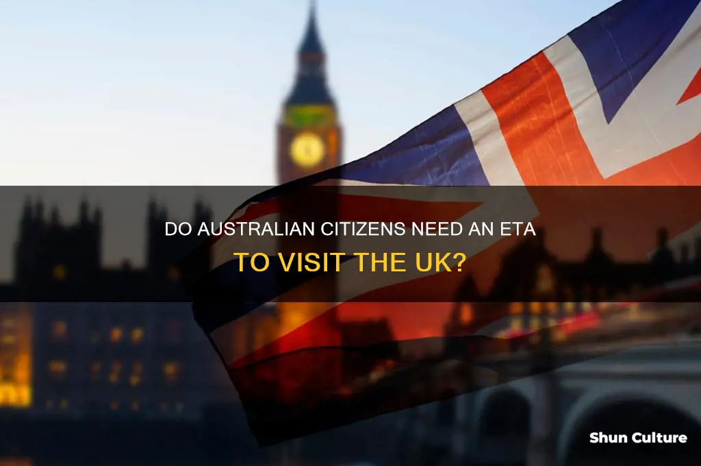 does australian need eta for uk