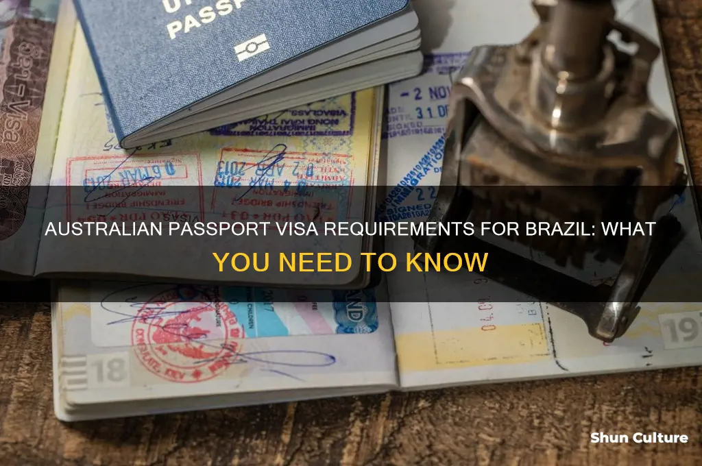does australian passport need visa for brazil