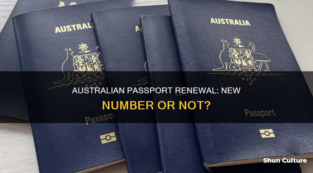 does australian passport number change after renewal
