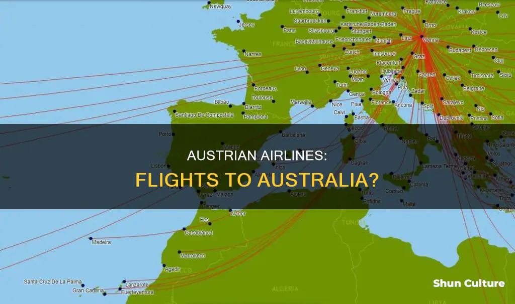 does austrian airlines fly to australia