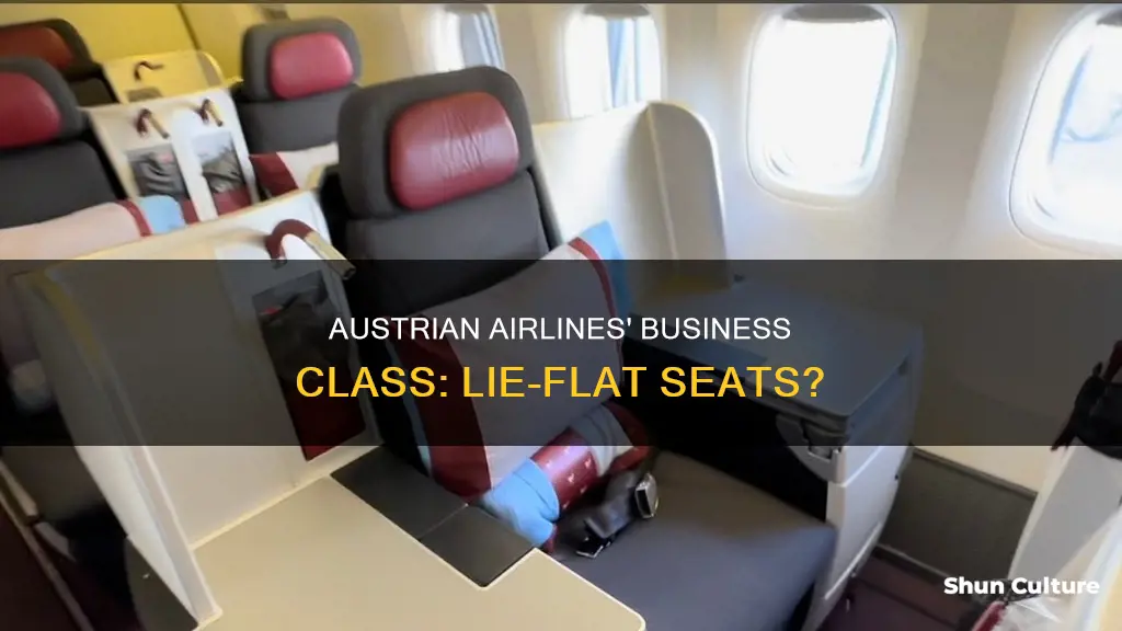 does austrian airlines have lie flat business seats