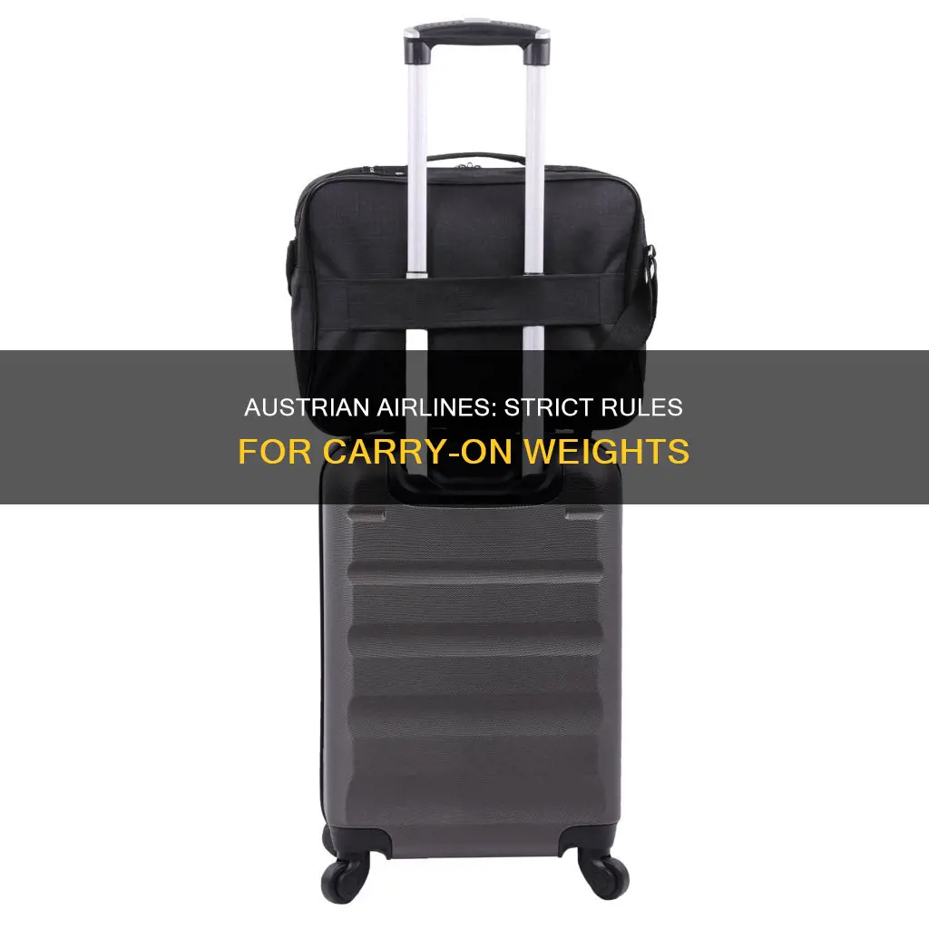 does austrian airlines weigh carry on