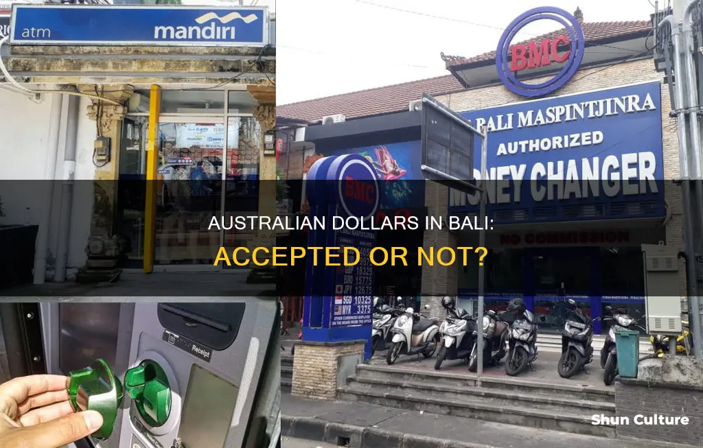 does bali accept australian dollars