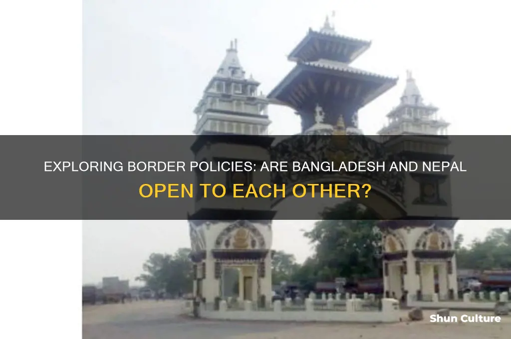 does bangladesh and nepal have open borders