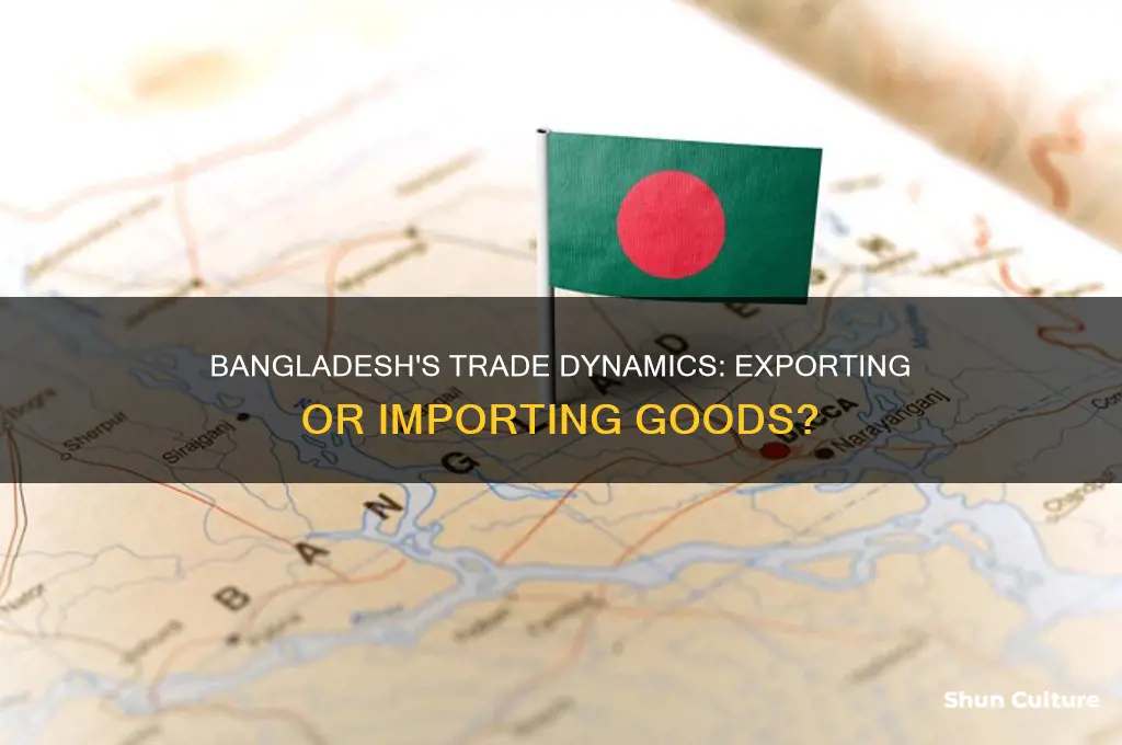 does bangladesh export or import goods