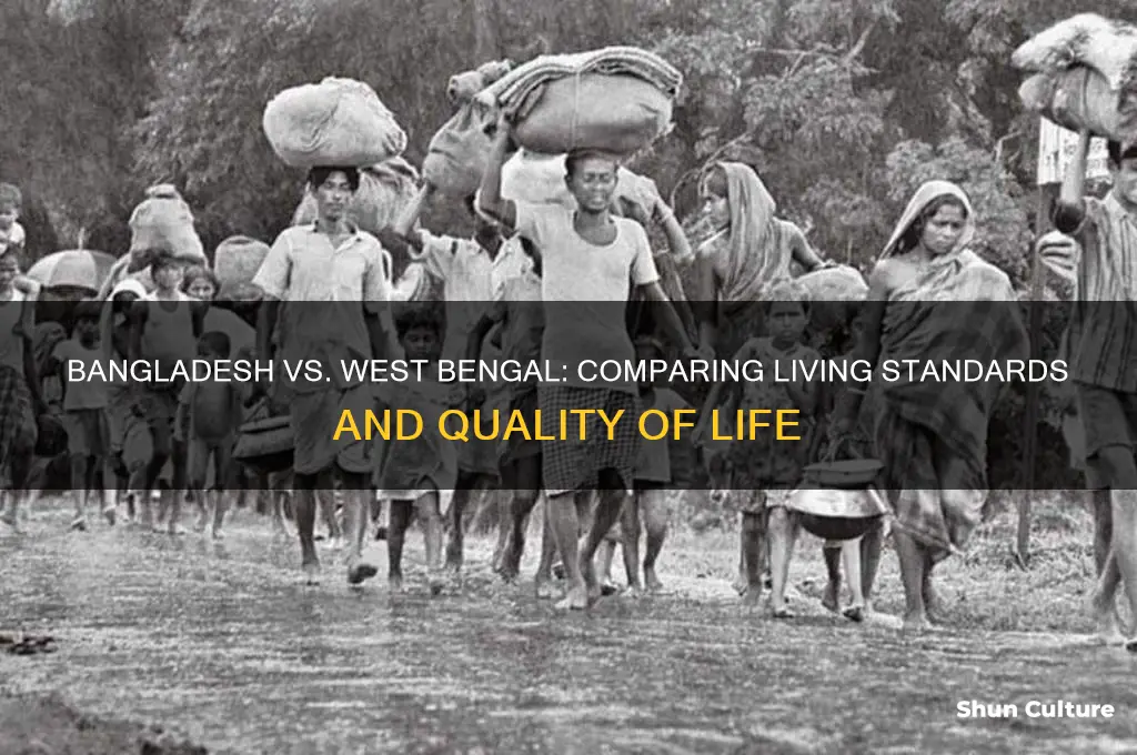 does bangladesh have better living standards than west bengal