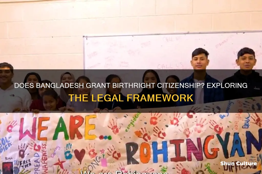 does bangladesh have birthright citizenship