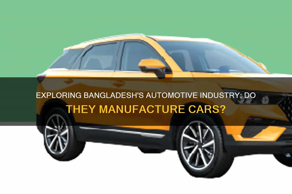 does bangladesh make cars
