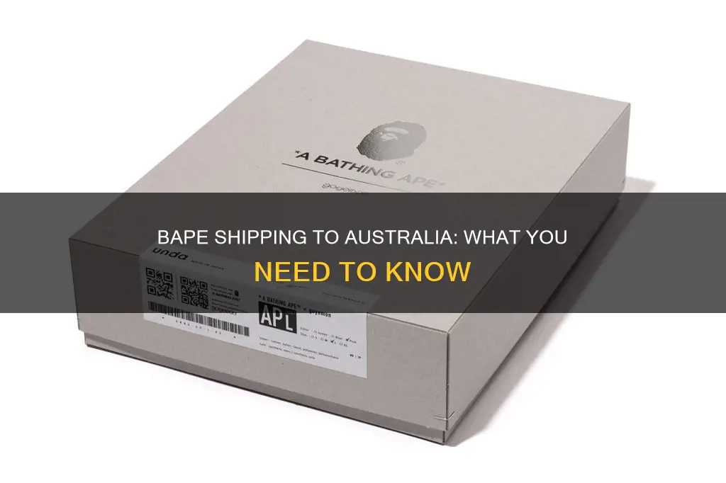 does bape ship to australia