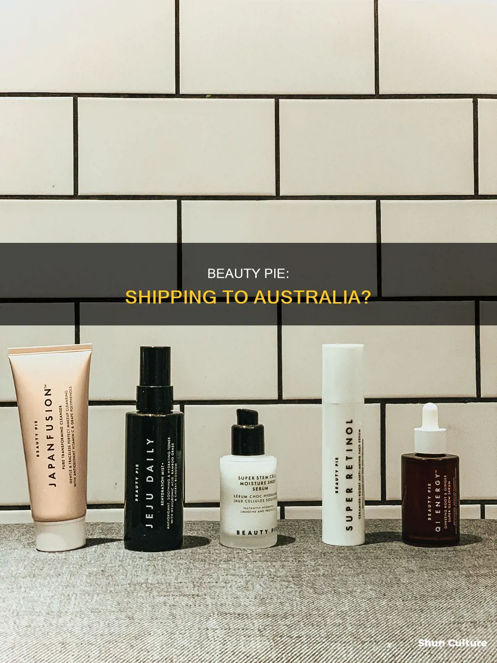 does beauty pie ship to australia
