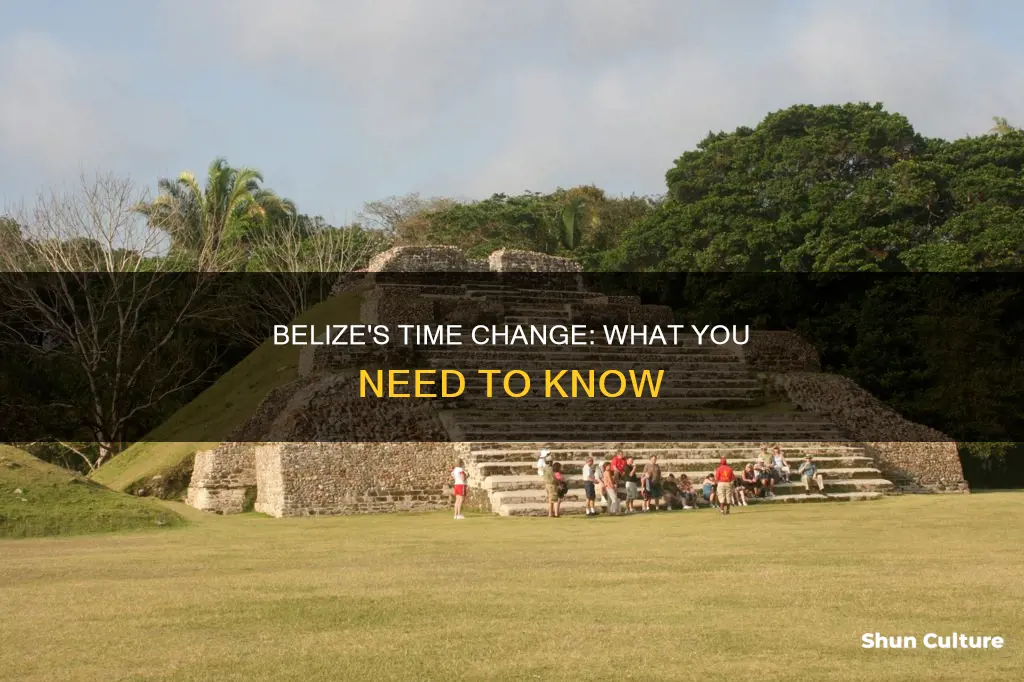 does belize change time