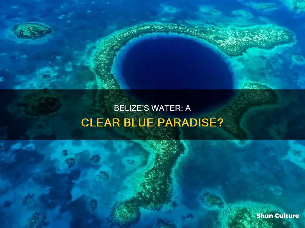 does belize have clear blue water