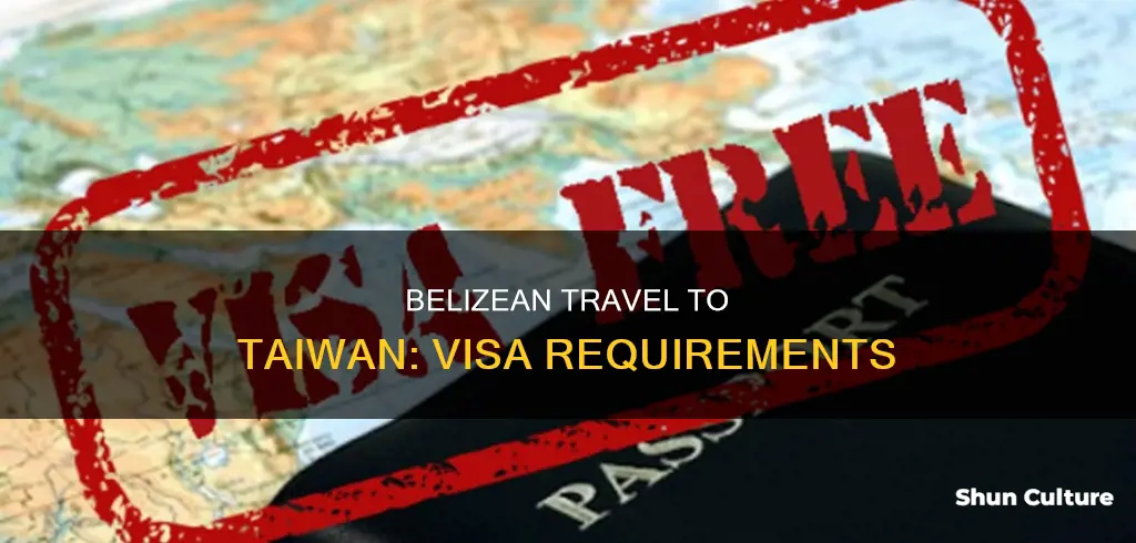 does belizean citizen need visa for taiwan