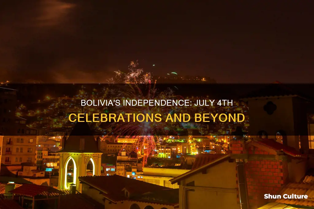 does bolivia celebrate july 4th