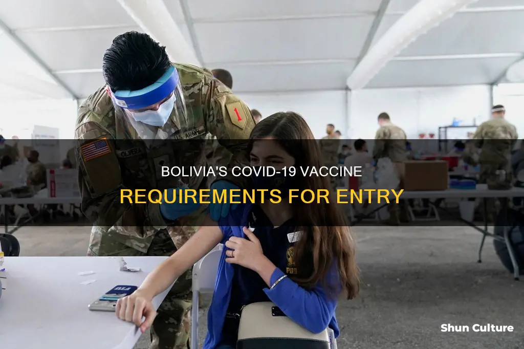 does bolivia require covid vaccine