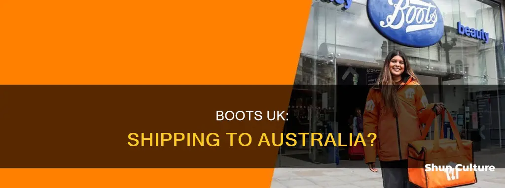 does boots uk ship to australia