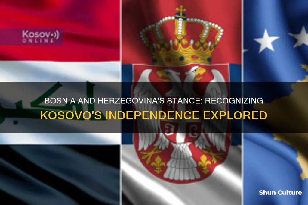 does bosnia and herzegovina recognize kosovo