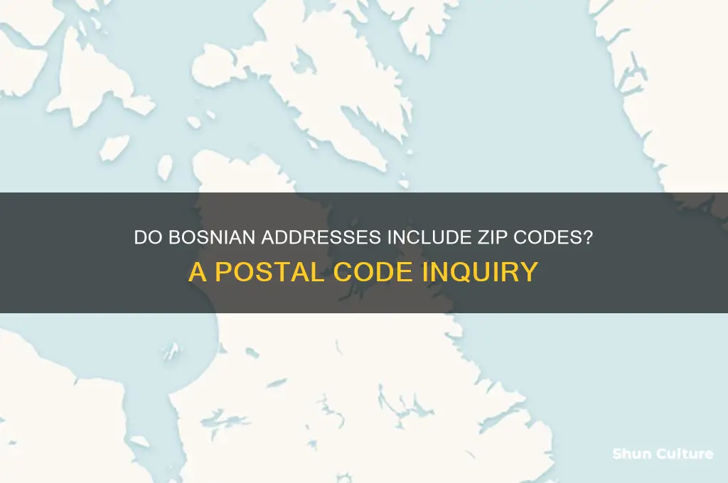 does bosnia have zip codes