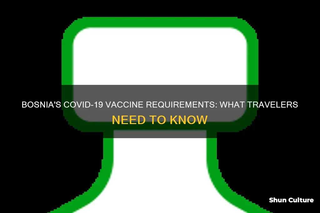 does bosnia require covid vaccine