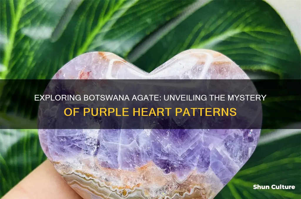 does botswana agate ever have a purple heart