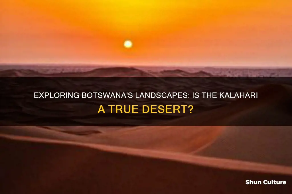 does botswana have a desert