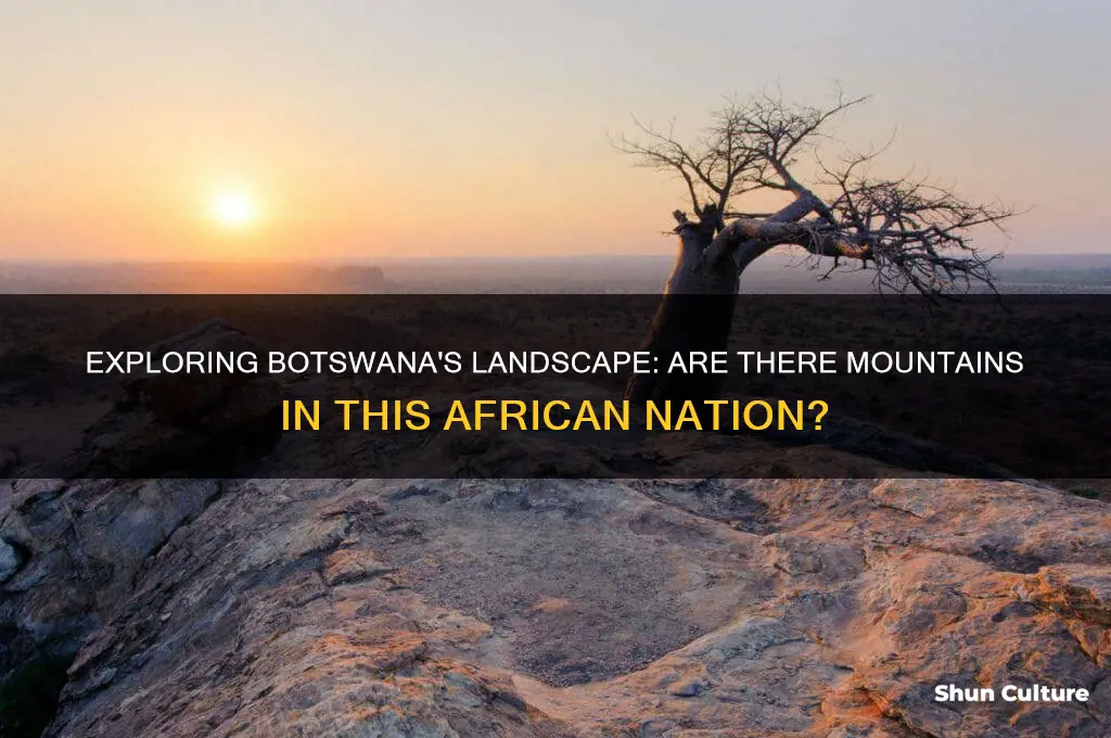 does botswana have mountains