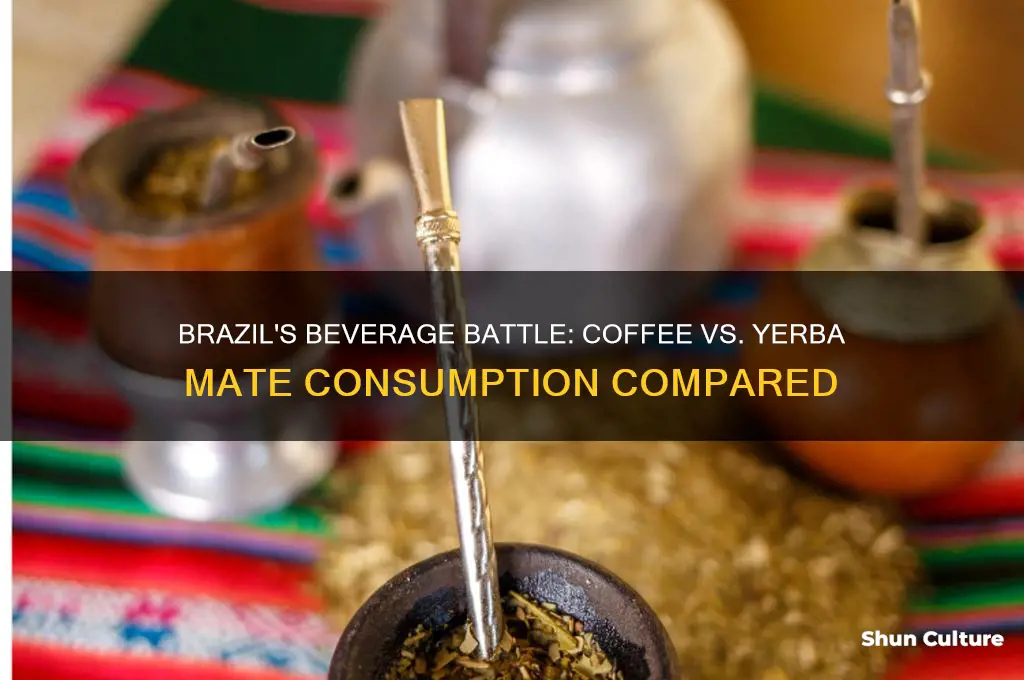 does brazil consume more coffee or yerba mate