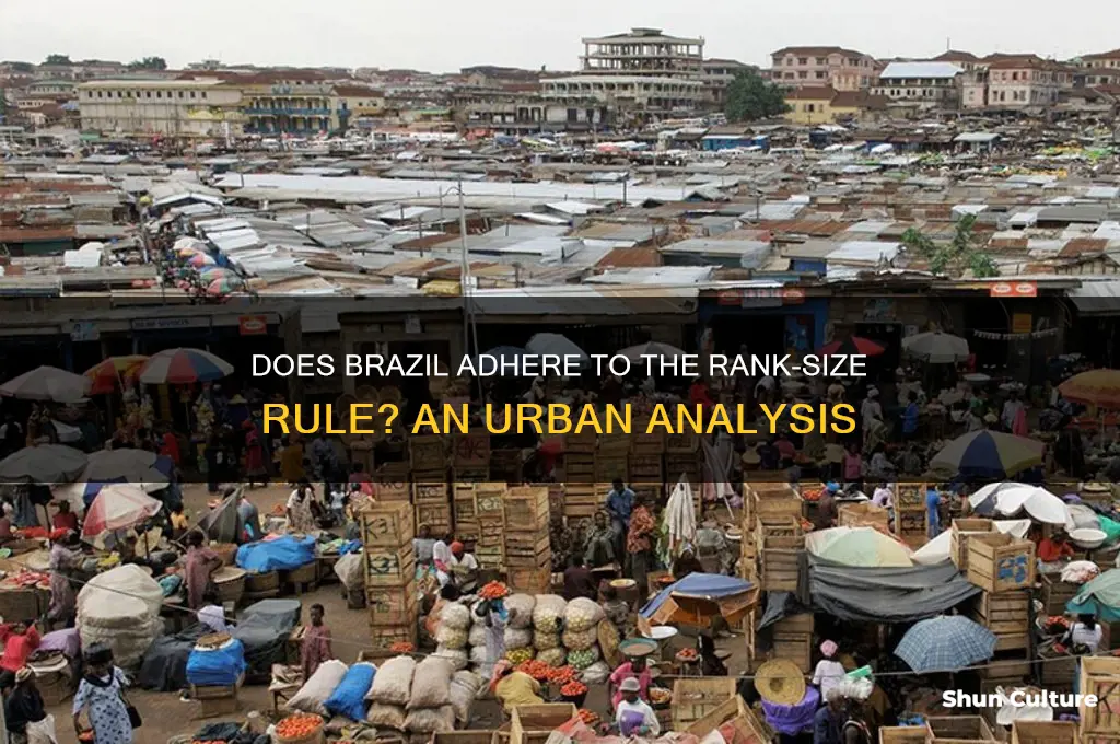 does brazil follow rank size rule