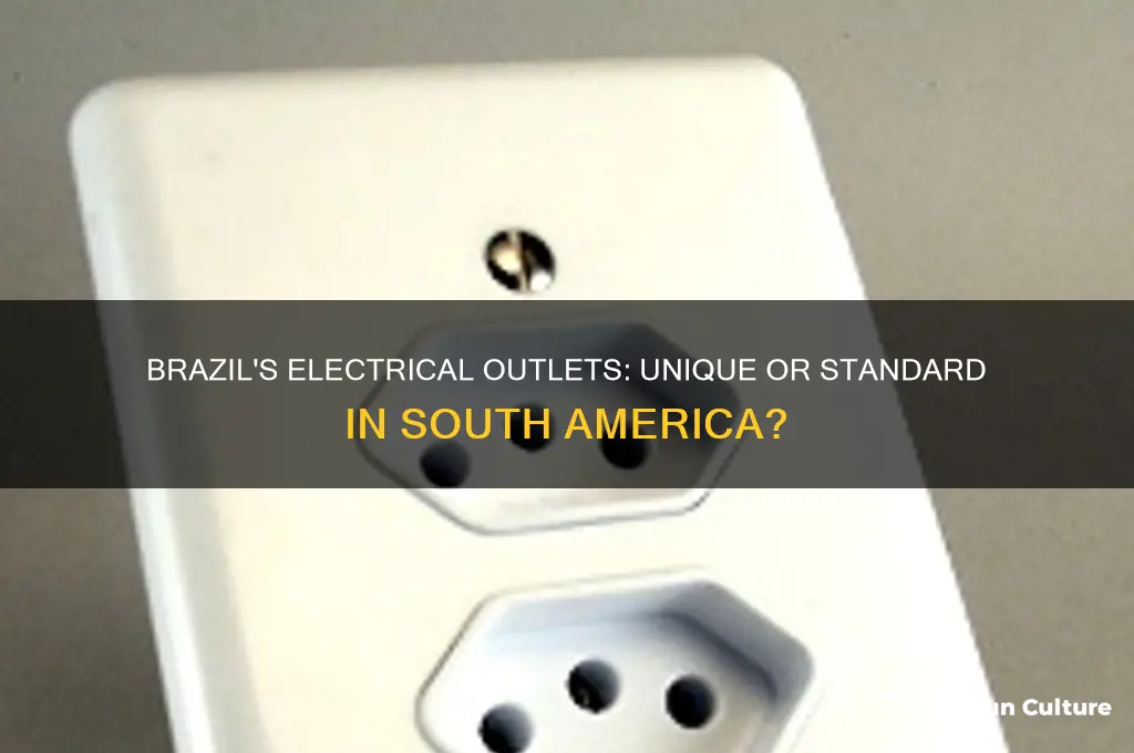does brazil have a different outlet than south america