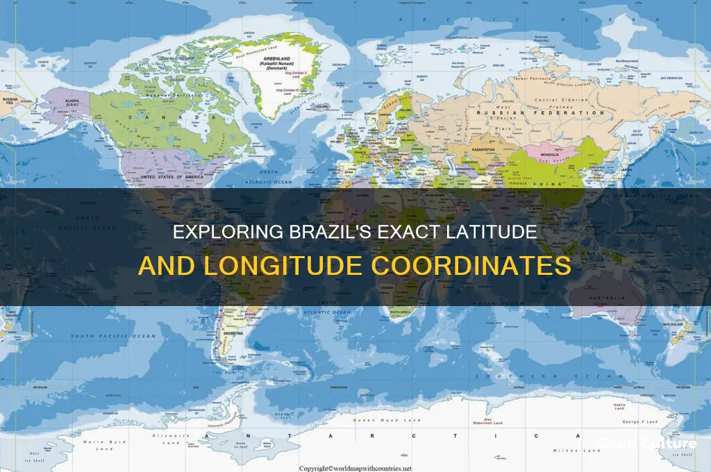 does brazil have a specific latitude and longttude