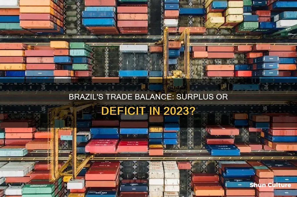 does brazil have a trade surplus or deficit