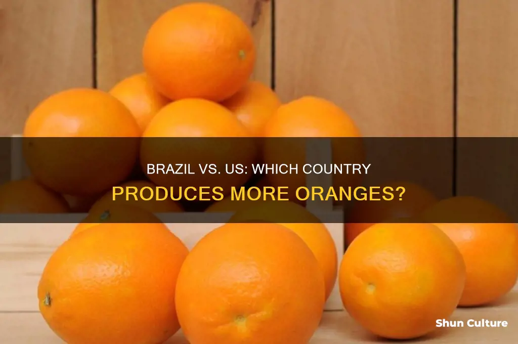 does brazil have more oranges than the us
