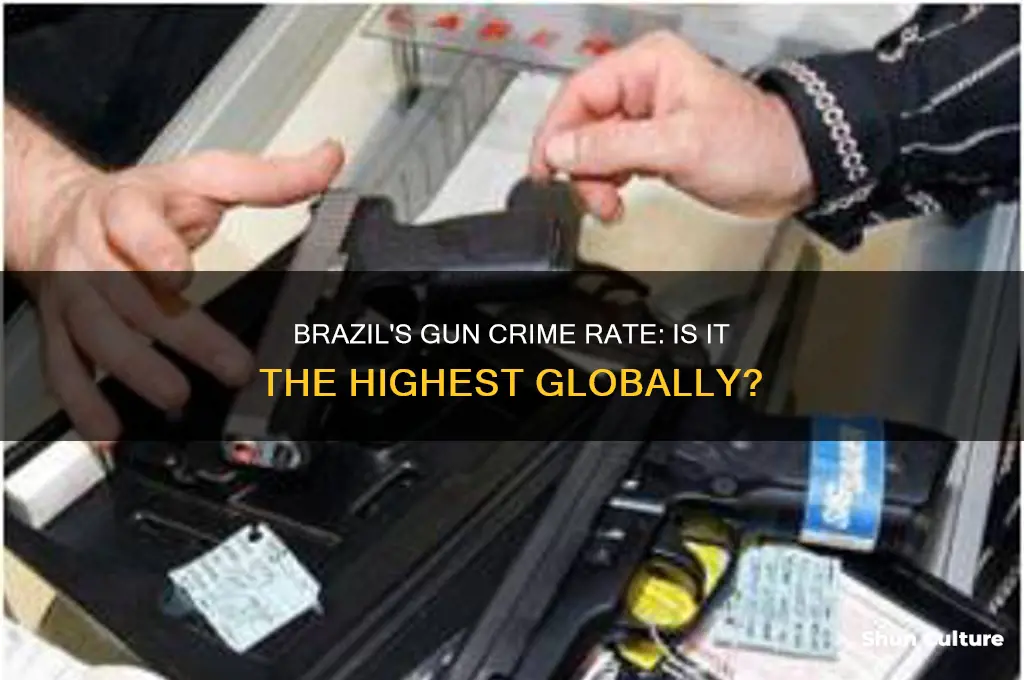 does brazil have the highest gun crime rate