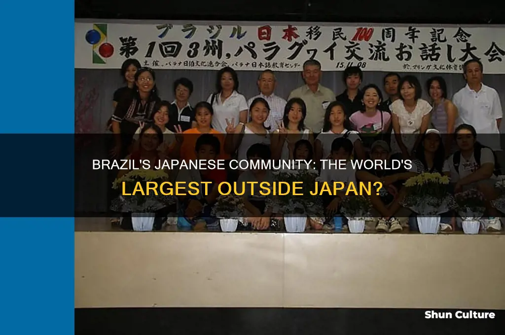 does brazil have the largest japanese population outside of japan