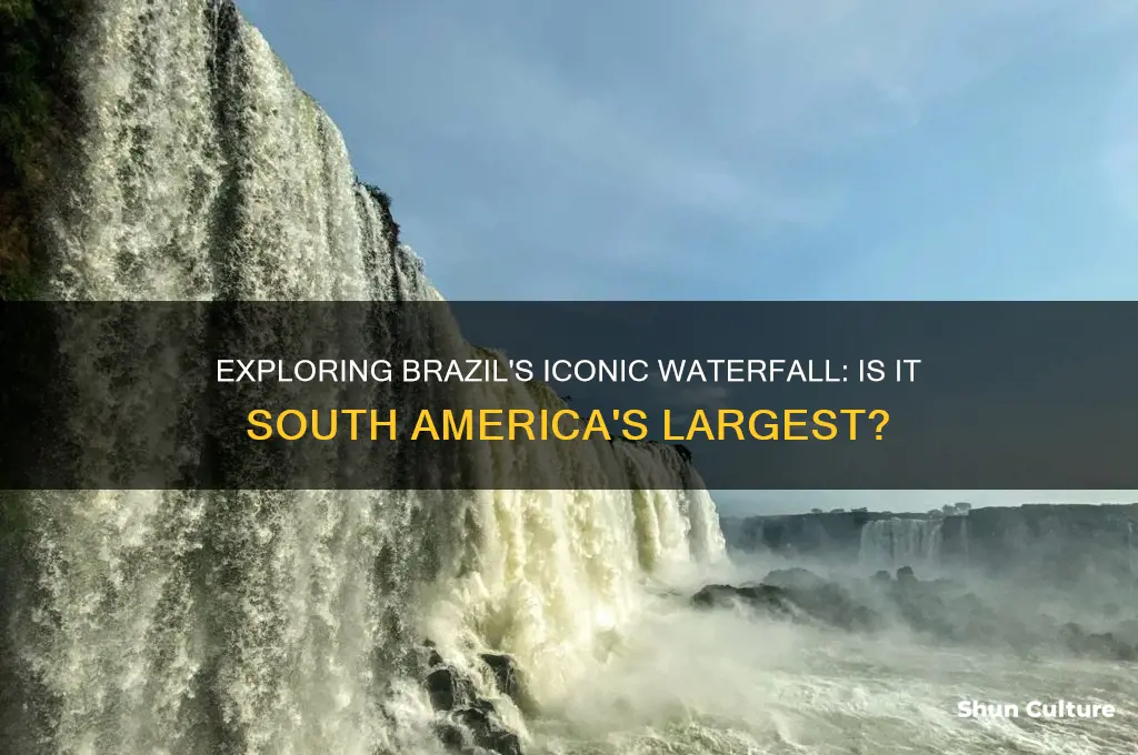 does brazil have the largest waterfall in south america