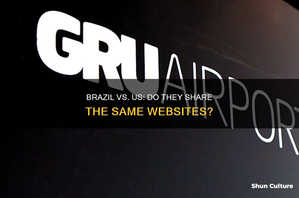 does brazil have the same websites as the us