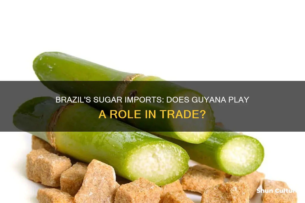 does brazil import sugar from guyana