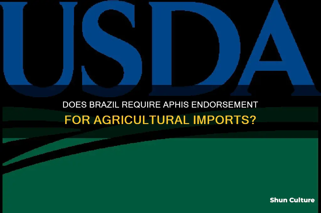does brazil requires aphis endorsement
