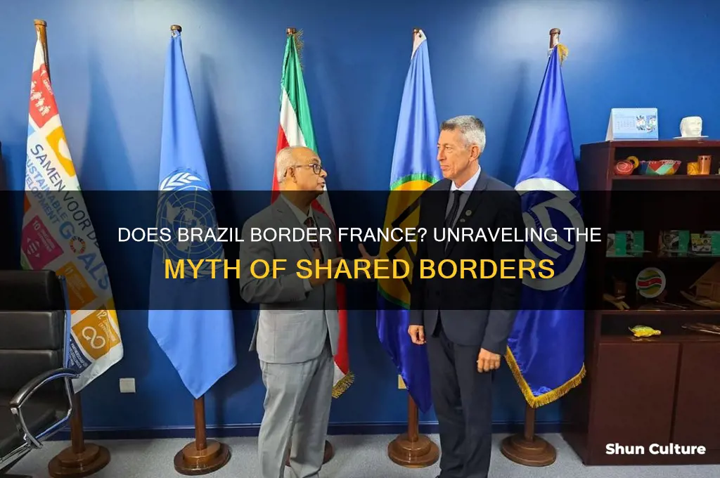 does brazil share a border with france